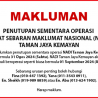 Notis Penutupan Pusat Sebaran Maklumat Nasional (NADI)