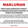 Notis Penutupan Pusat Sebaran Maklumat Nasional (NADI)